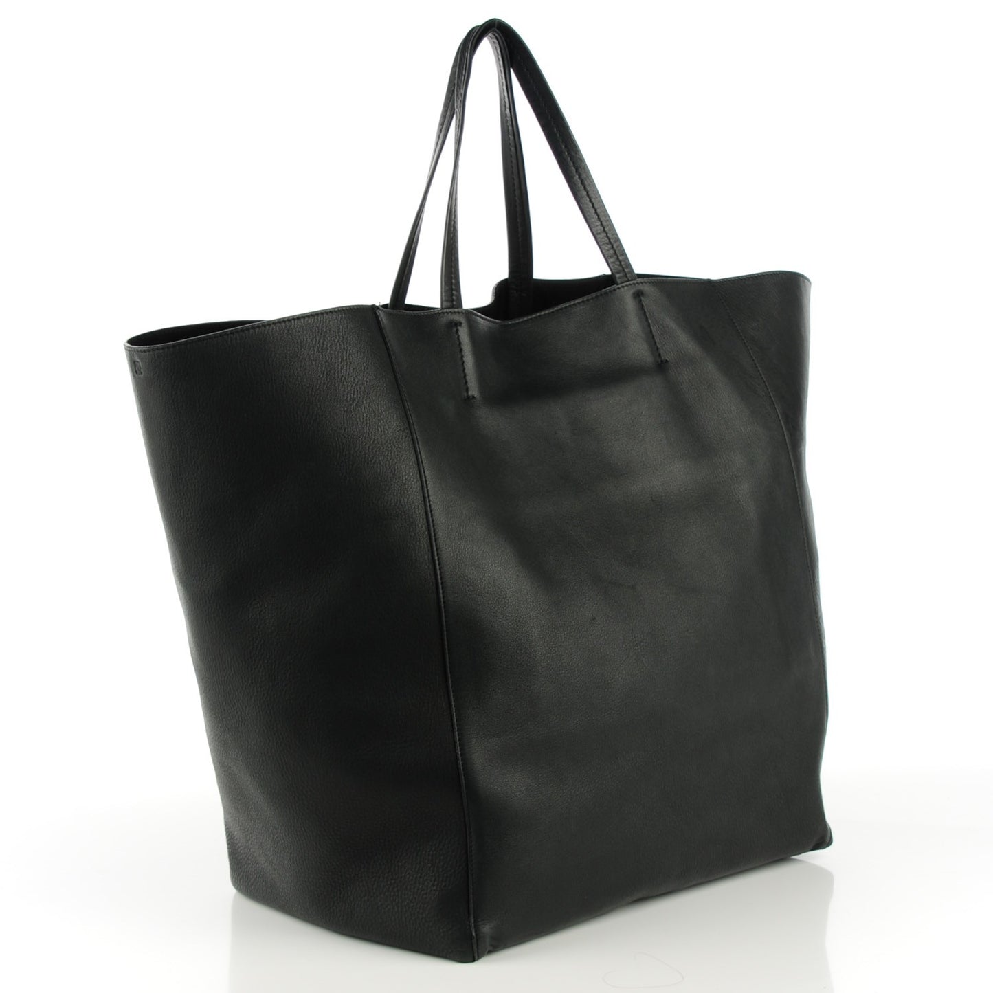 Calfskin Large Horizontal Cabas Phantom Black