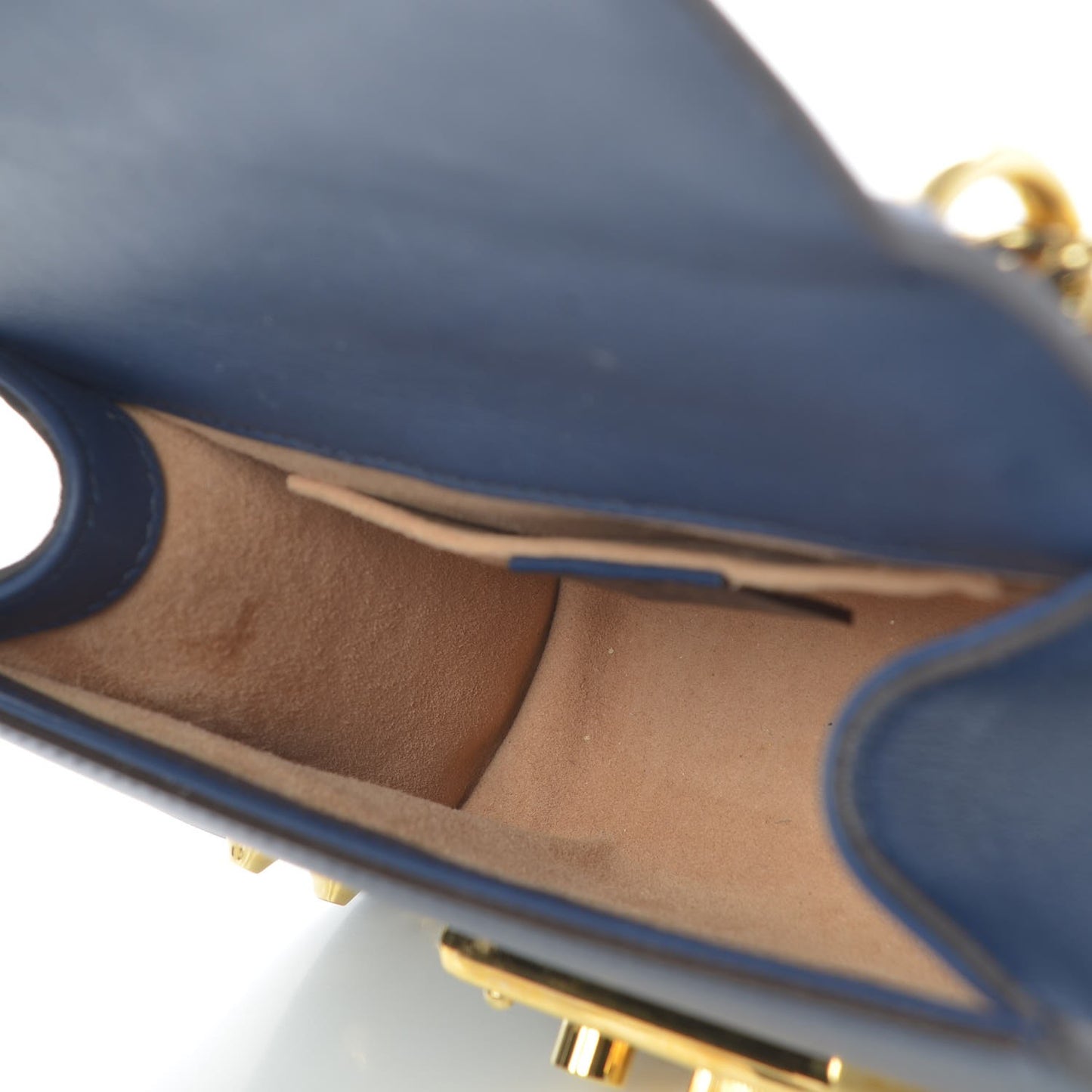 Calfskin Studded Small Padlock Shoulder Bag Blue Agata