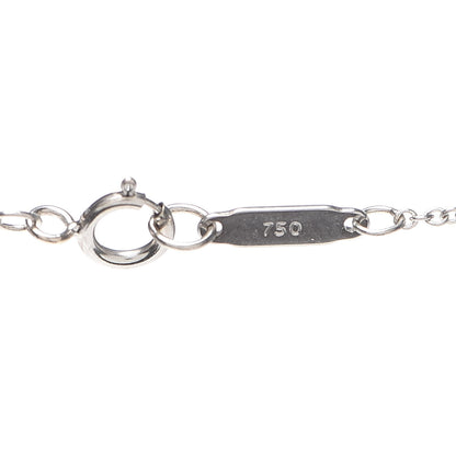 Tiffany 18K White Gold Diamond Crown Key Pendant Necklace 4 of 5