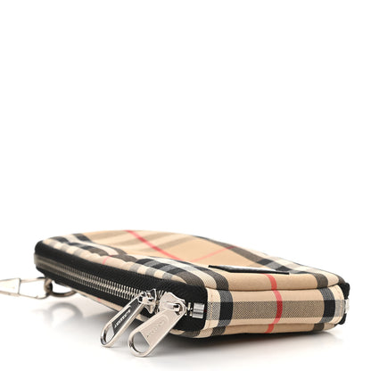 Burberry Nylon Vintage Check Phone Bag Archive Beige 4 of 10