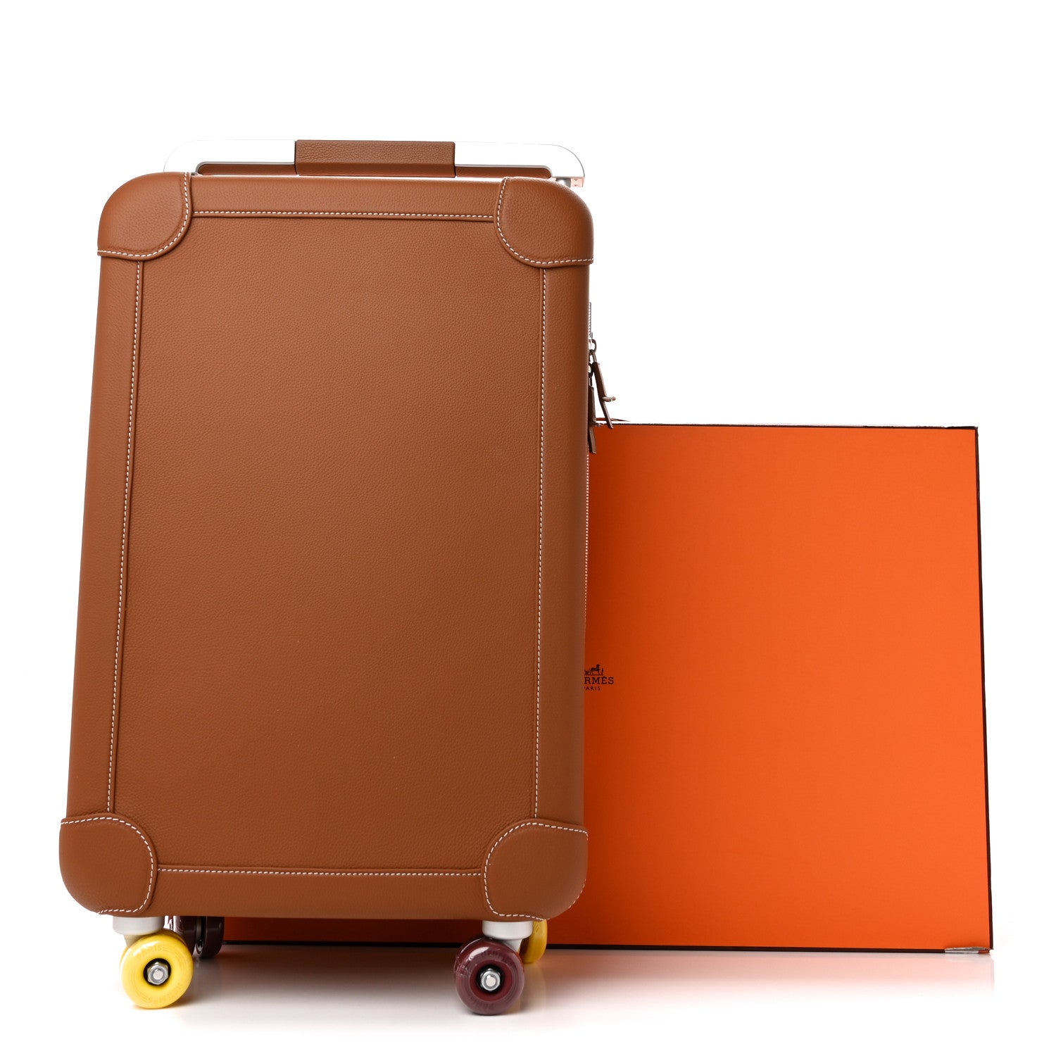 Hermes Taurillon Regate R.M.S. Trolley Case Luggage Gold 10 of 10