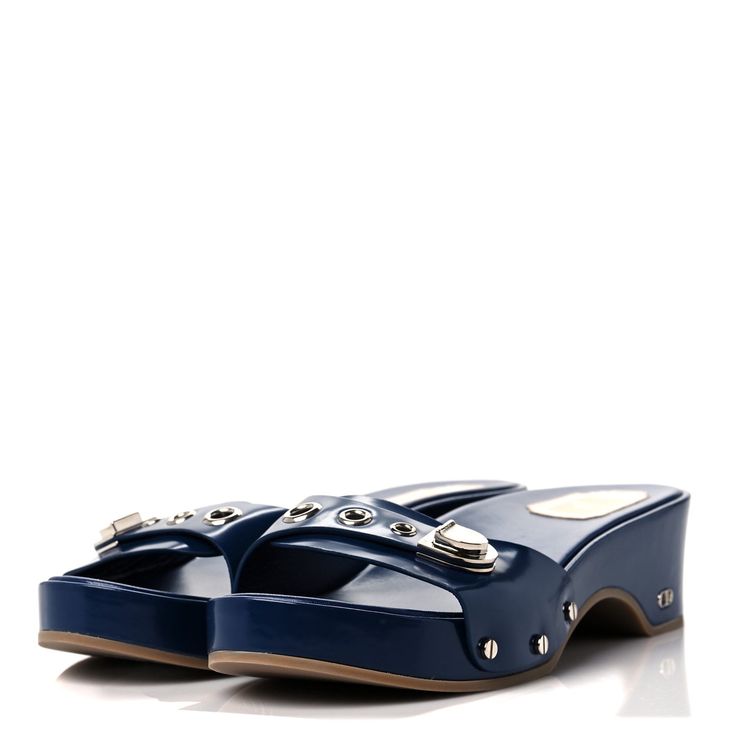 Smooth Calfskin Clog 40 Blue