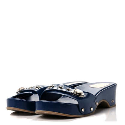 Christian Dior Smooth Calfskin Clog 40 Blue 3 of 8