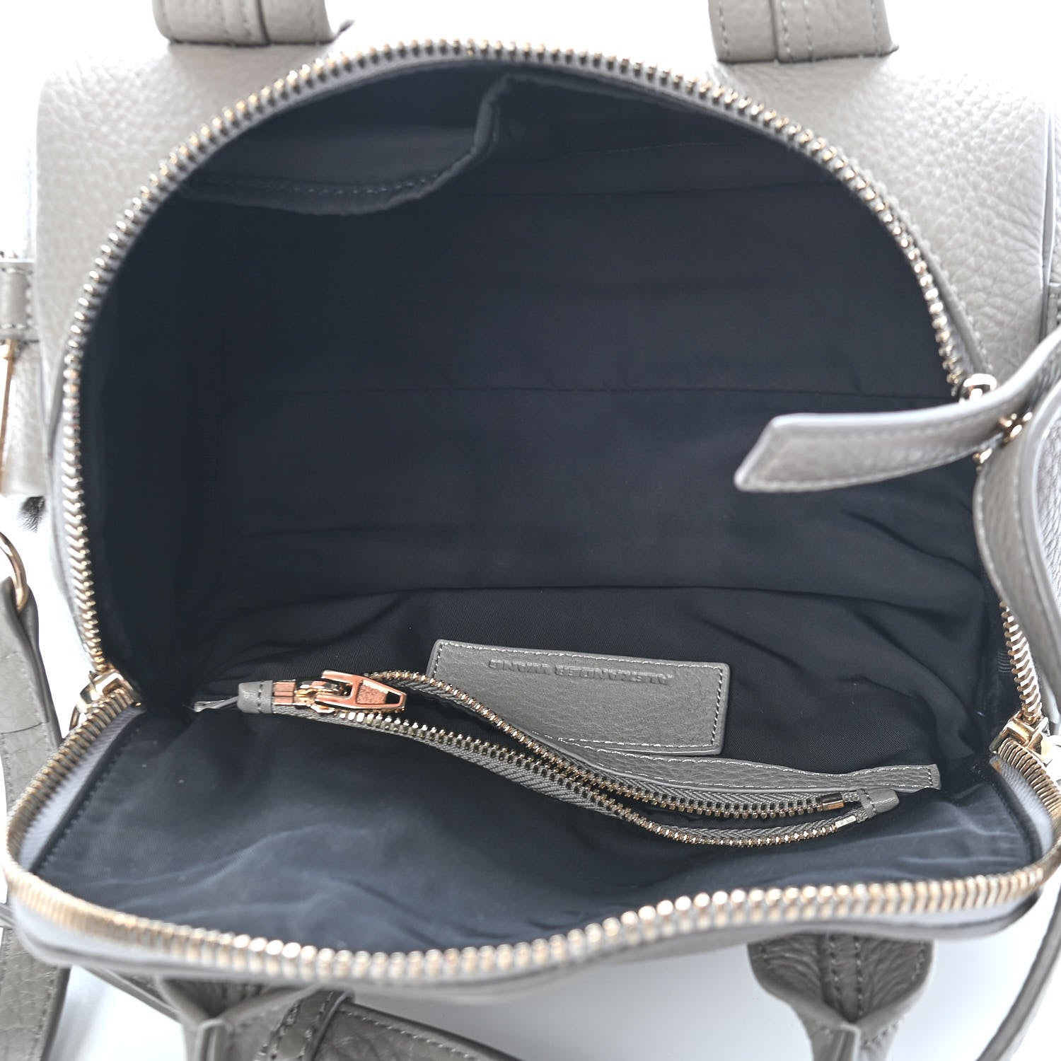 Alexander Wang Pebbled Lambskin Rockie Gray Pale Gold Hardware 5 of 10