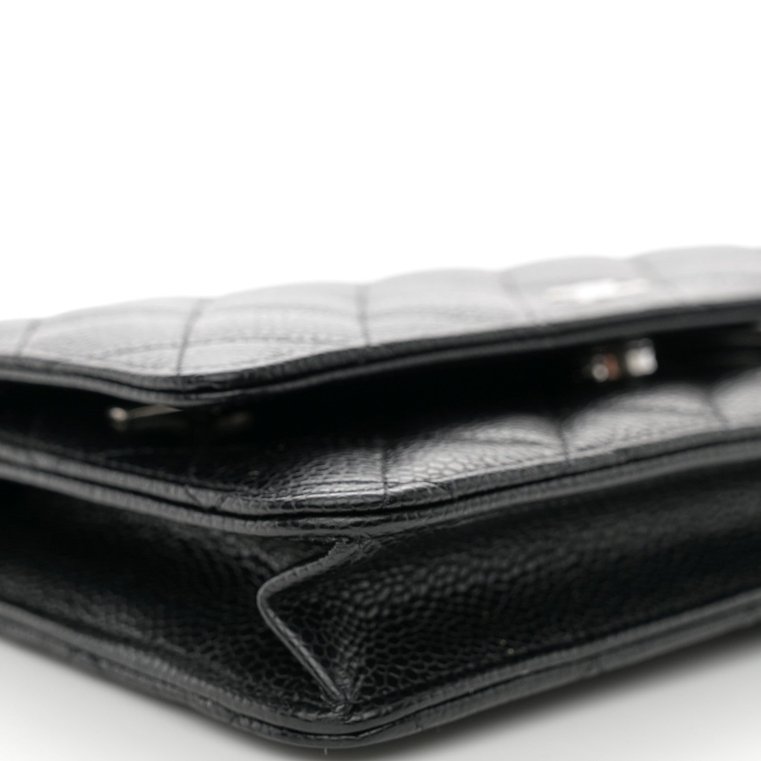 Chanel Caviar Quilted Wallet on Chain WOC Black 10 of 12