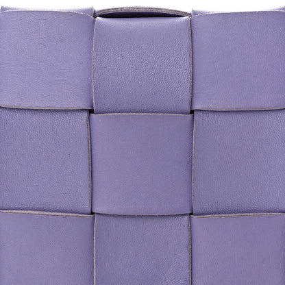 Bottega Veneta Lambskin Intreccio Cassette Crossbody Bag Wisteria 8 of 13