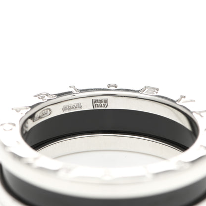 Bulgari Sterling Silver Ceramic Save The Children One-Band Ring 55 7.25 6 of 8
