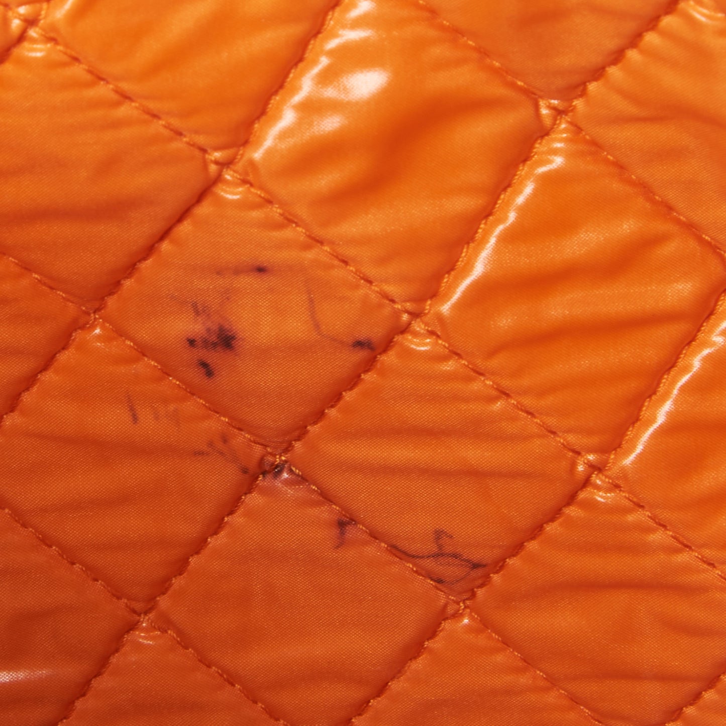 Denim Large Deauville Pouch Clutch Blue Orange