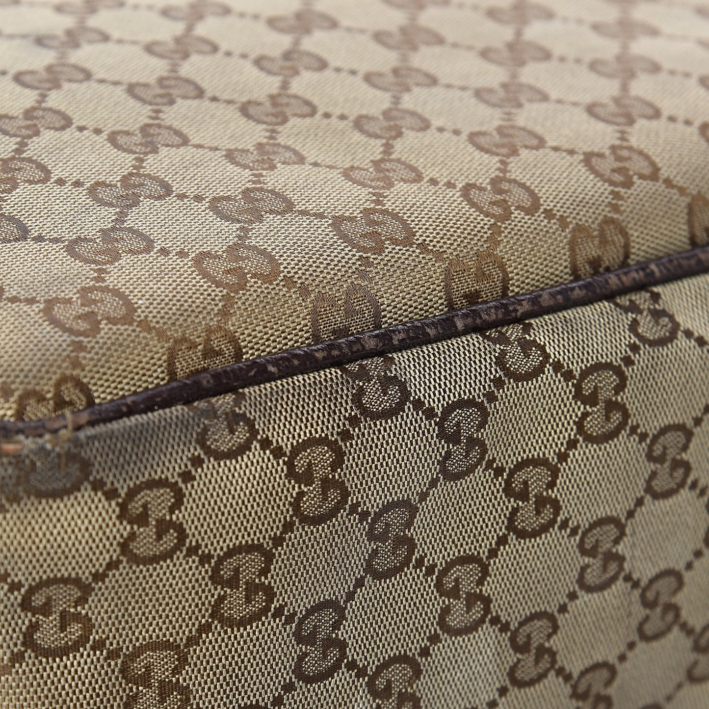 Monogram Natural Pigskin Large Diaper Bag Beige Ebony Cocoa Dark Chocolate