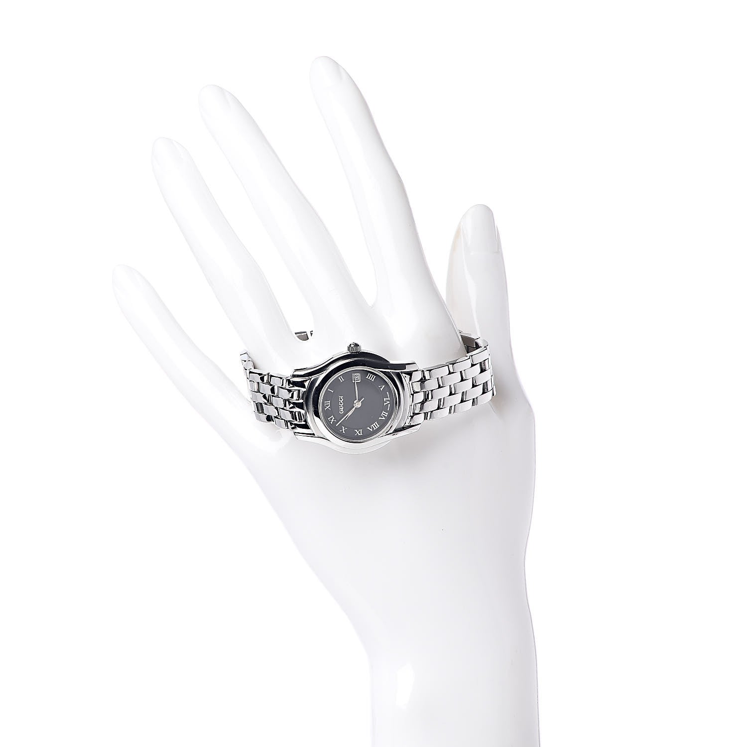 Gucci Stainless Steel 27mm 5500L Quartz Watch Black 2 of 5