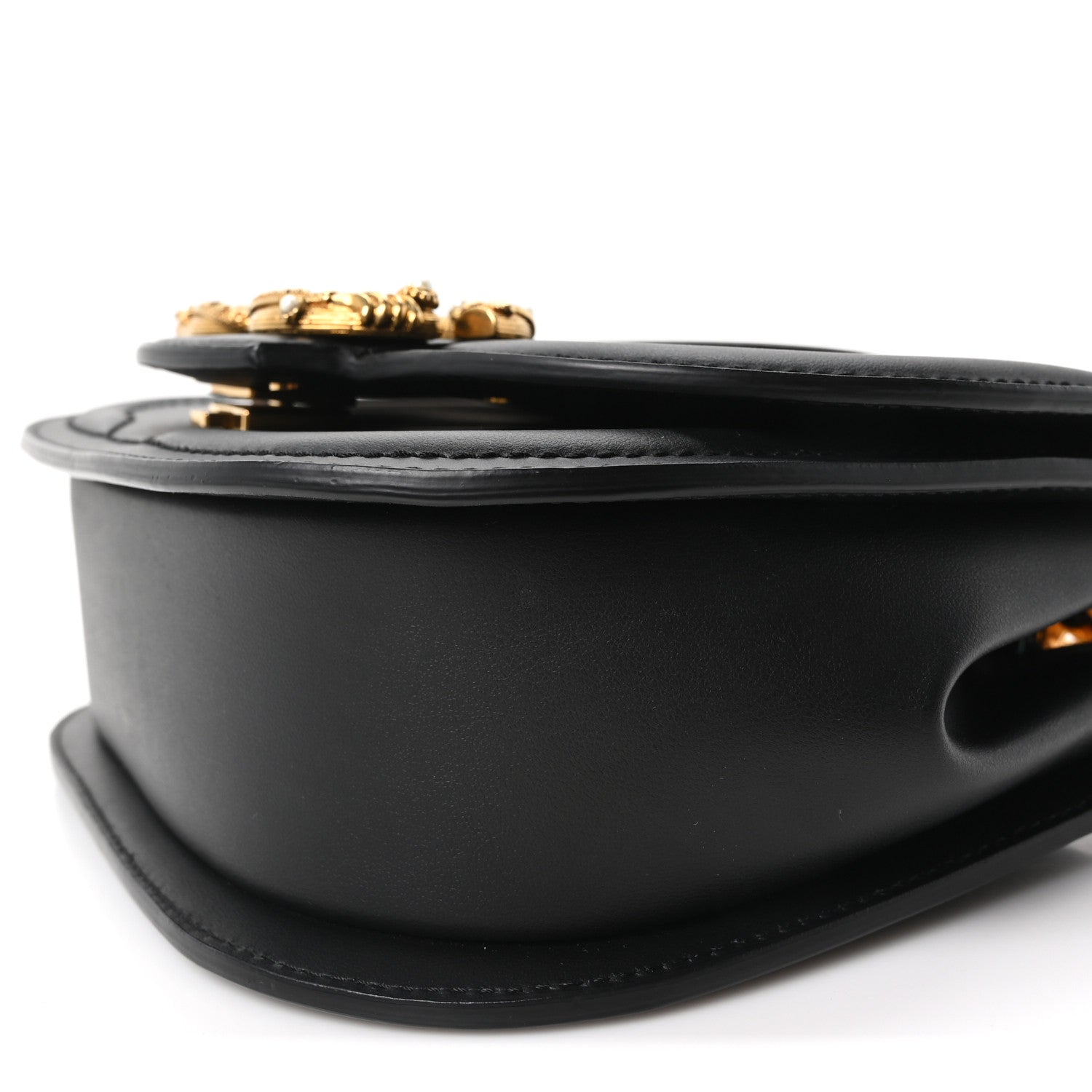 Dolce & Gabbana Smooth Calfskin Small DG Amore Shoulder Bag Black 9 of 9