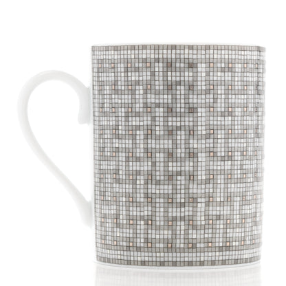 Hermes Porcelain Mosaique au 24 Mug Platinum 3 of 8