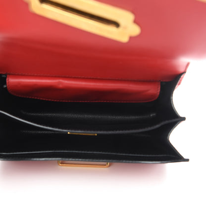 Prada City Calfskin Saffiano Cahier Bag Fuoco Black 5 of 15