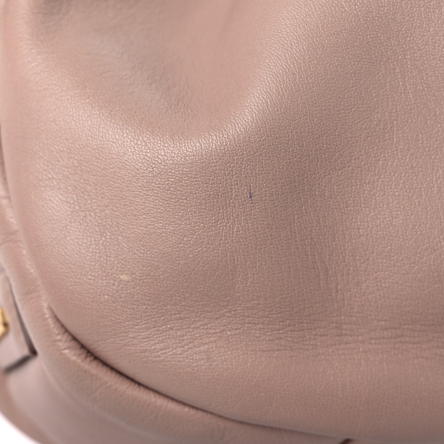 Nappa Knot Top Handle Shoulder Bag Beige