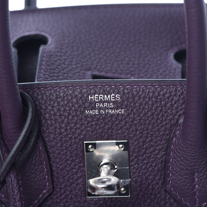 Hermes Togo Birkin 25 Raisin 13 of 34