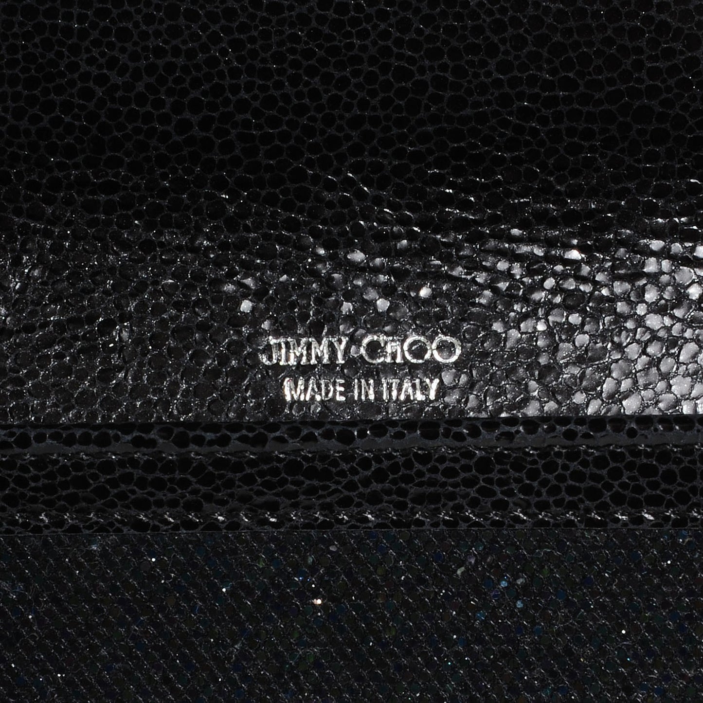 Glitter Fabric Reese Clutch Petrol