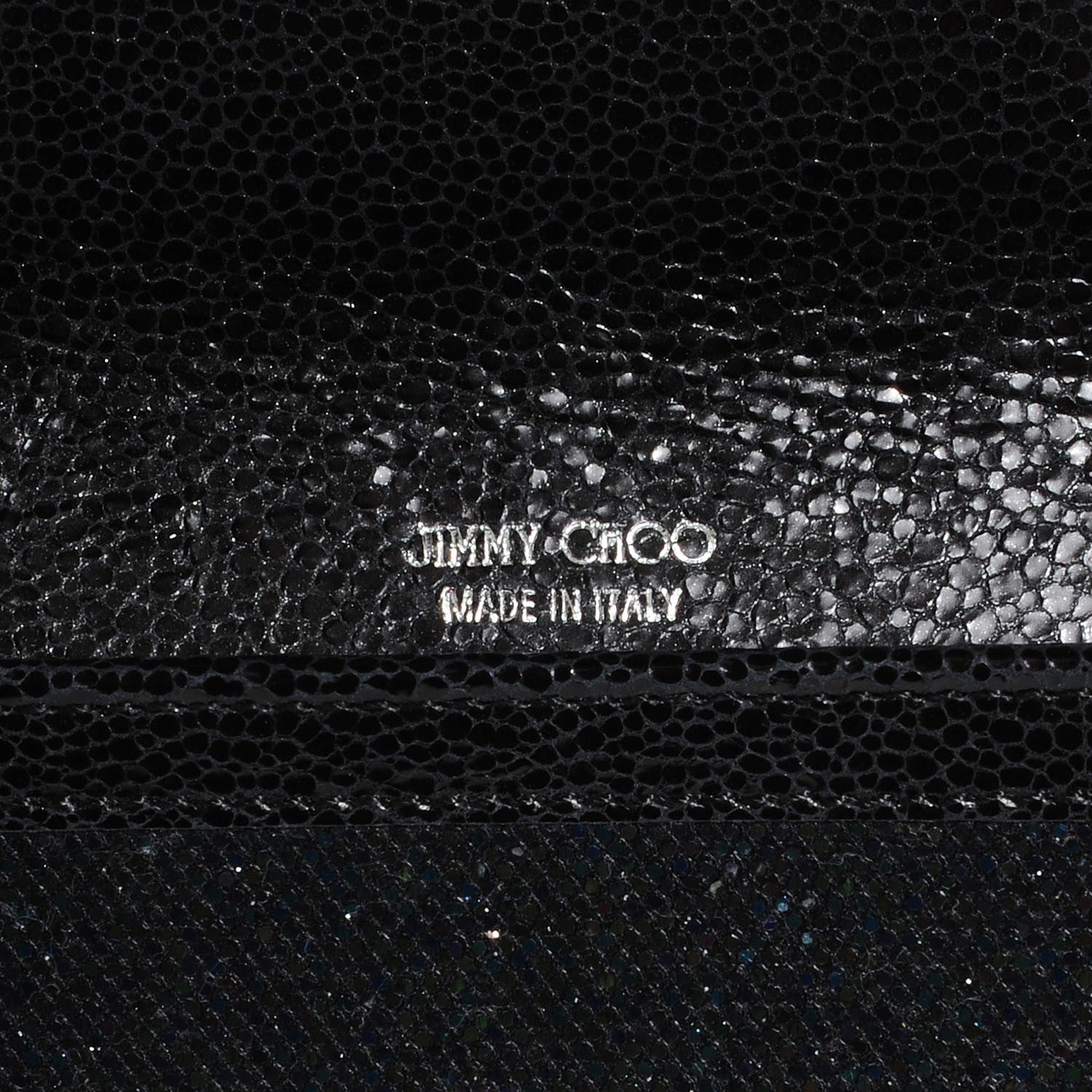 Jimmy Choo Glitter Fabric Reese Clutch Petrol 5 of 7
