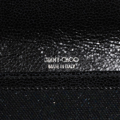 Jimmy Choo Glitter Fabric Reese Clutch Petrol 5 of 7
