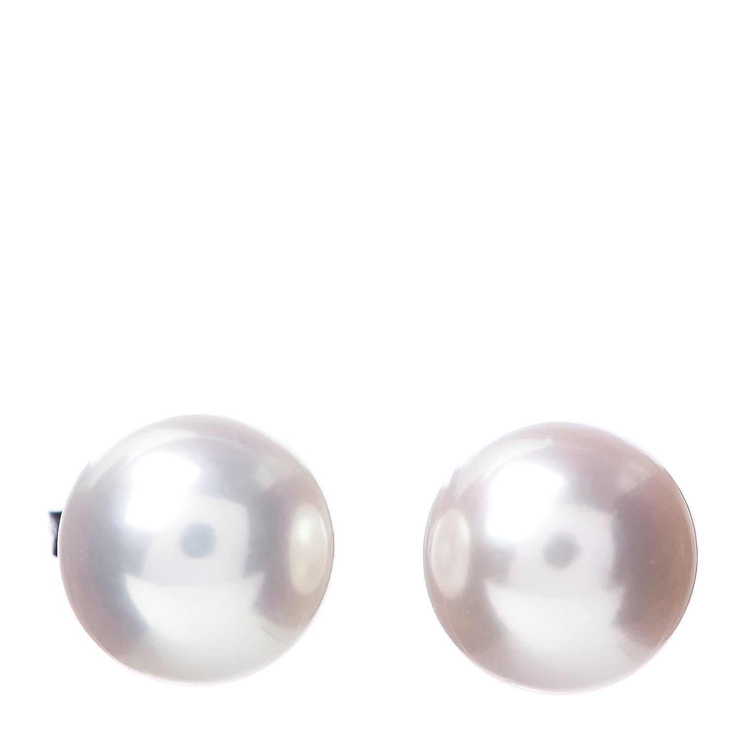 Mikimoto 18K White Gold Akoya Pearl 7.5-8mm Stud Earrings 1 of 5