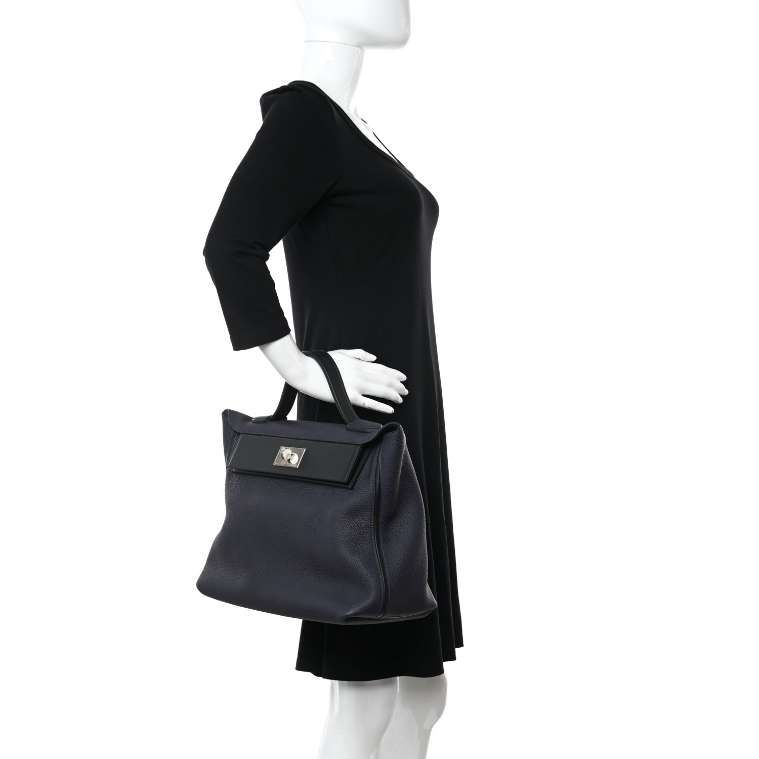 Hermes Togo Swift 24/24 35 Bleu Nuit Black 2 of 11