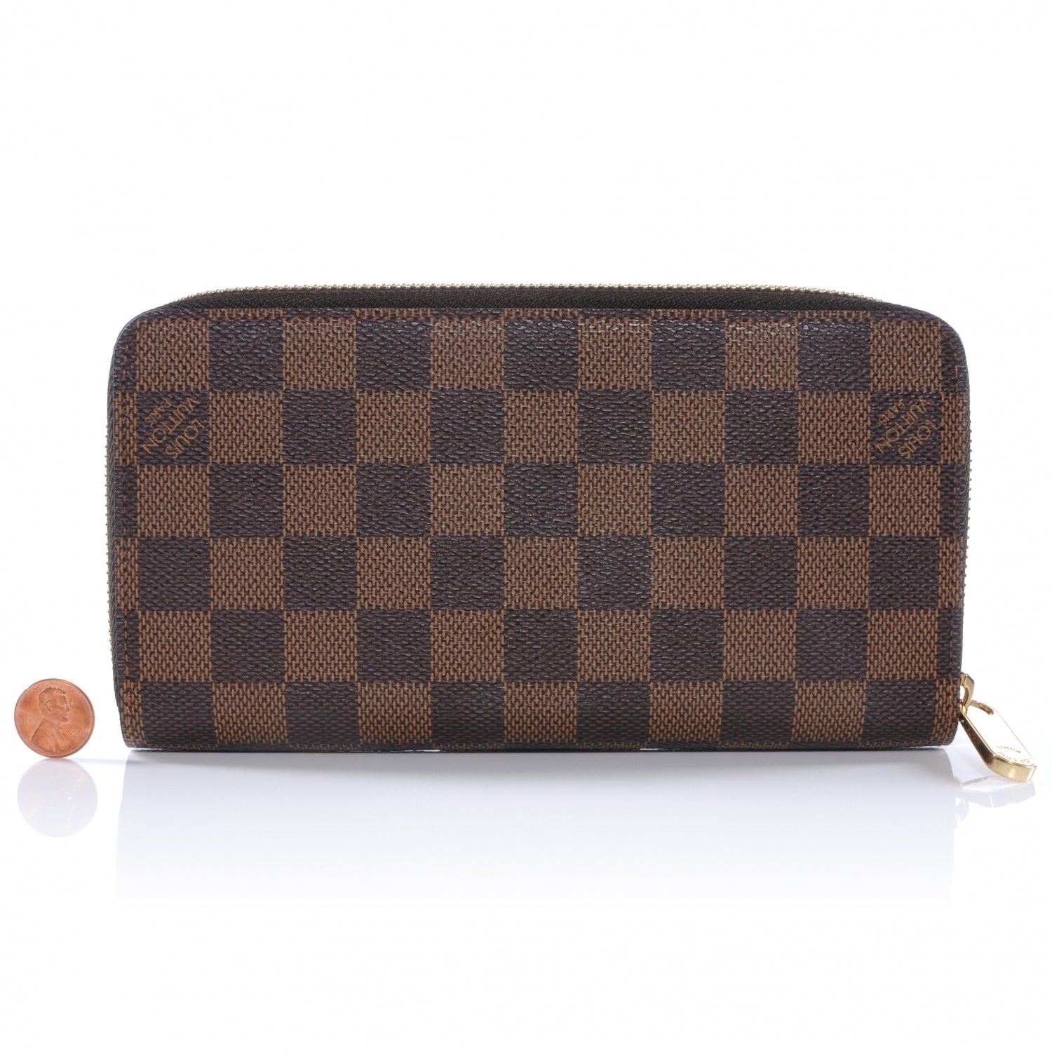 Louis Vuitton Damier Ebene Zippy Wallet 2 of 6