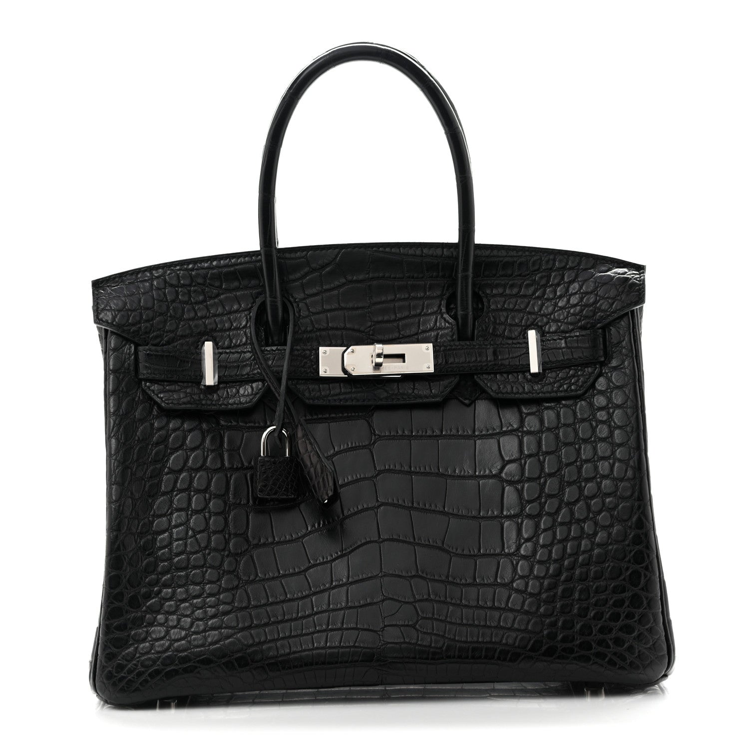 Hermes Matte Alligator Birkin 30 Black 1 of 13