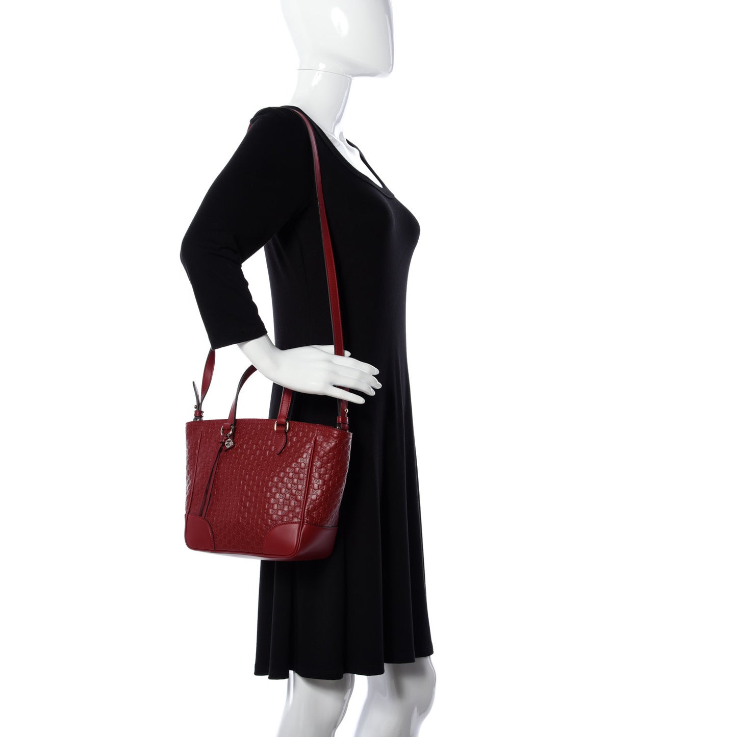 Microguccissima Small Bree Tote Red