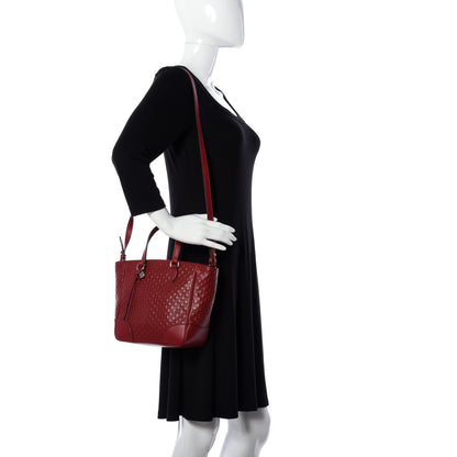 Gucci Microguccissima Small Bree Tote Red 2 of 11