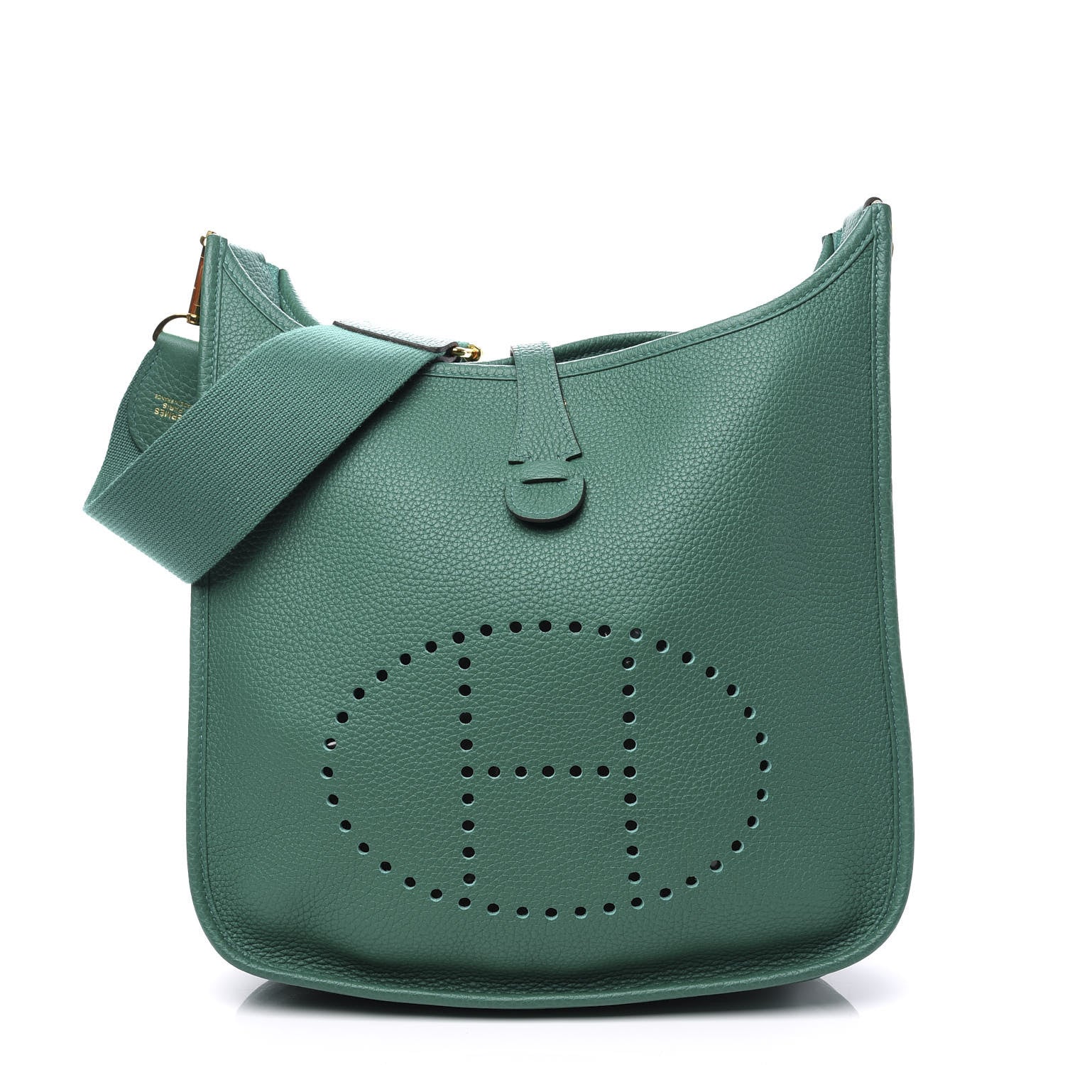 Hermes Taurillon Clemence Evelyne III PM Vert Vertigo 1 of 10