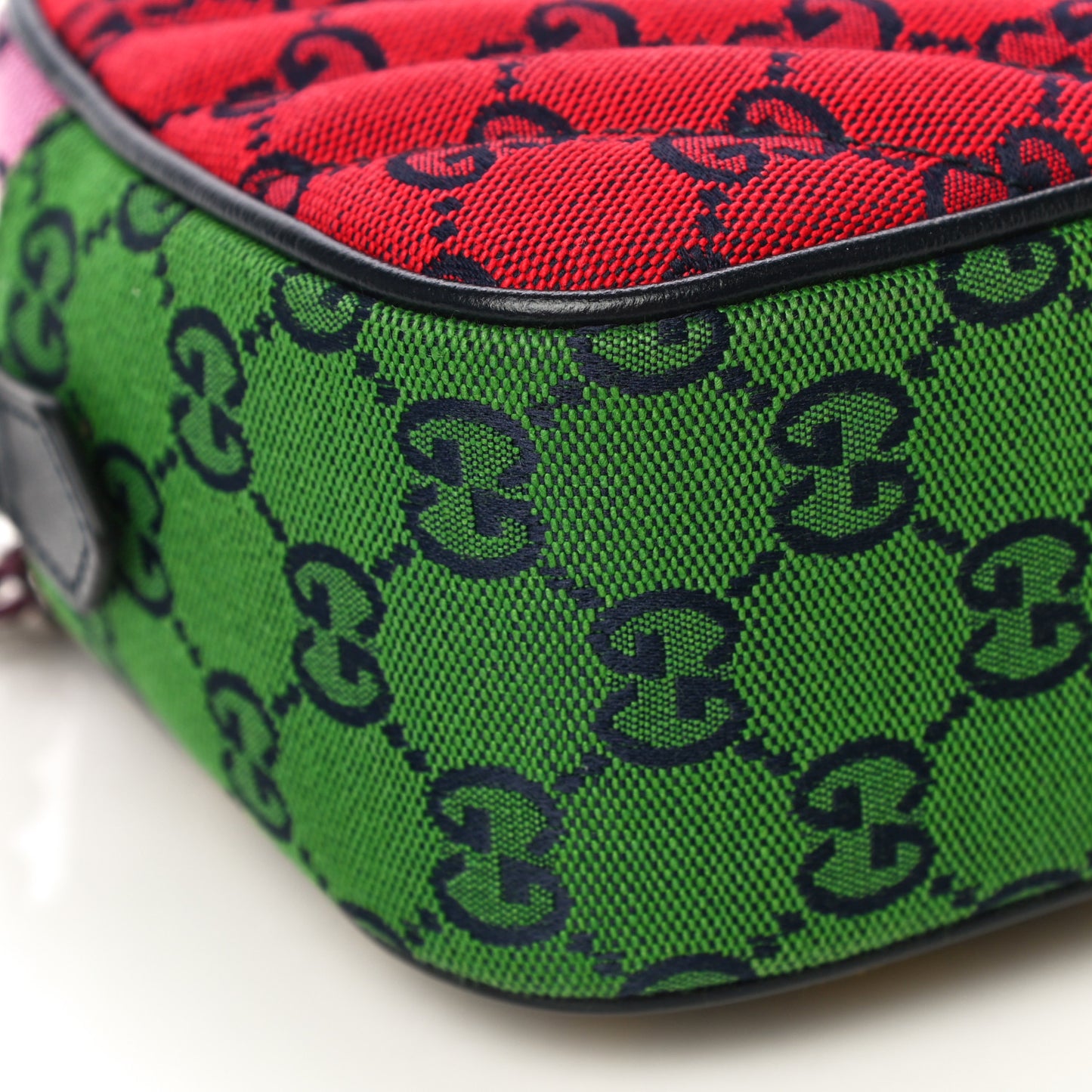 Monogram Multicolor Matelasse Diagonal Small GG Marmont Chain Shoulder Bag Red Blue Yellow Green Pink