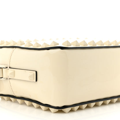 Valentino Garavani Patent Monochrome Rockstud Camera Crossbody Bag Ivory 8 of 12
