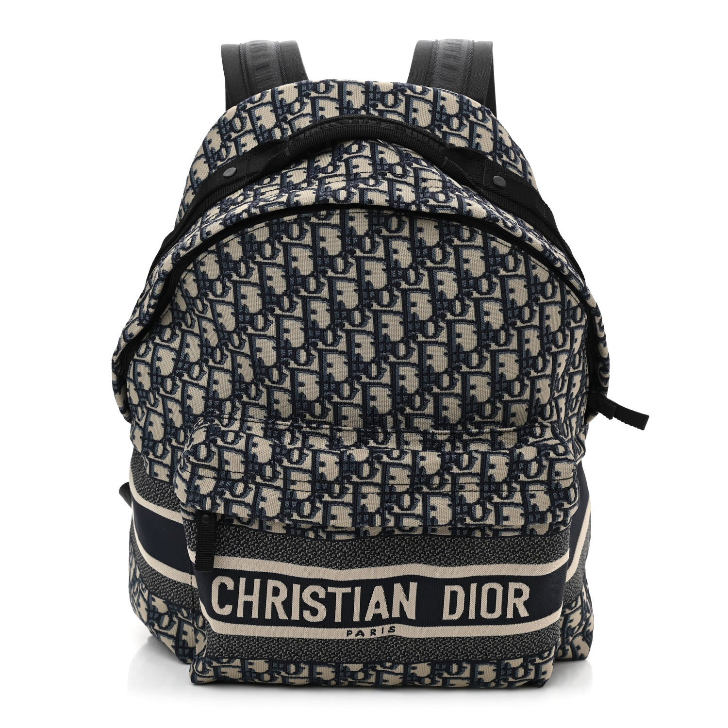 Christian Dior Oblique Diortravel Backpack Blue 1 of 9