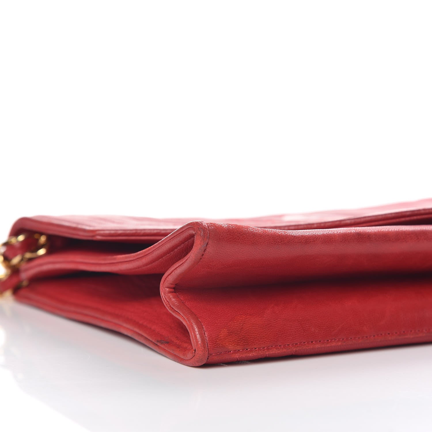 Chanel Lambskin CC Envelope Single Flap Red 5 of 25