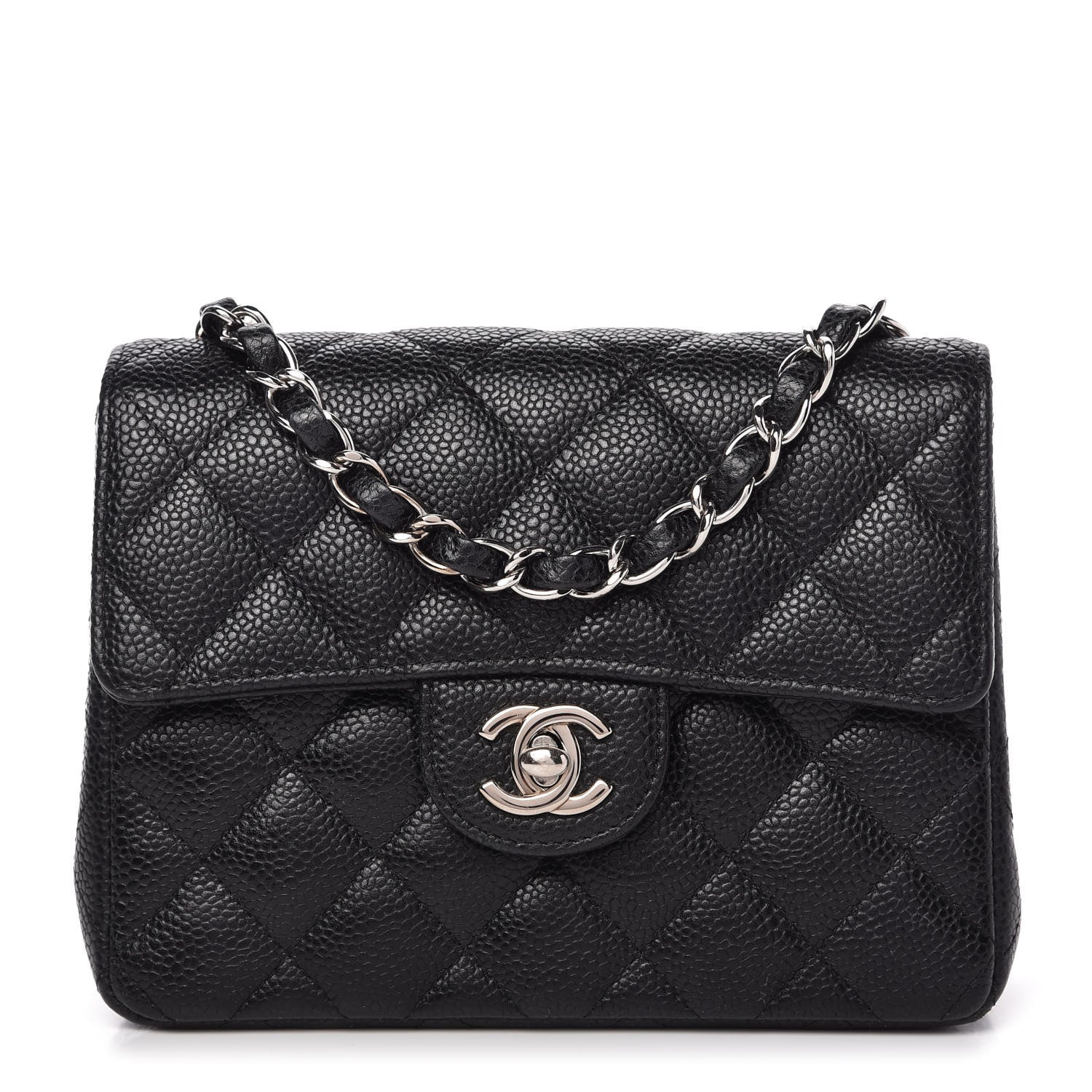 Chanel Caviar Quilted Mini Square Flap Black 1 of 10