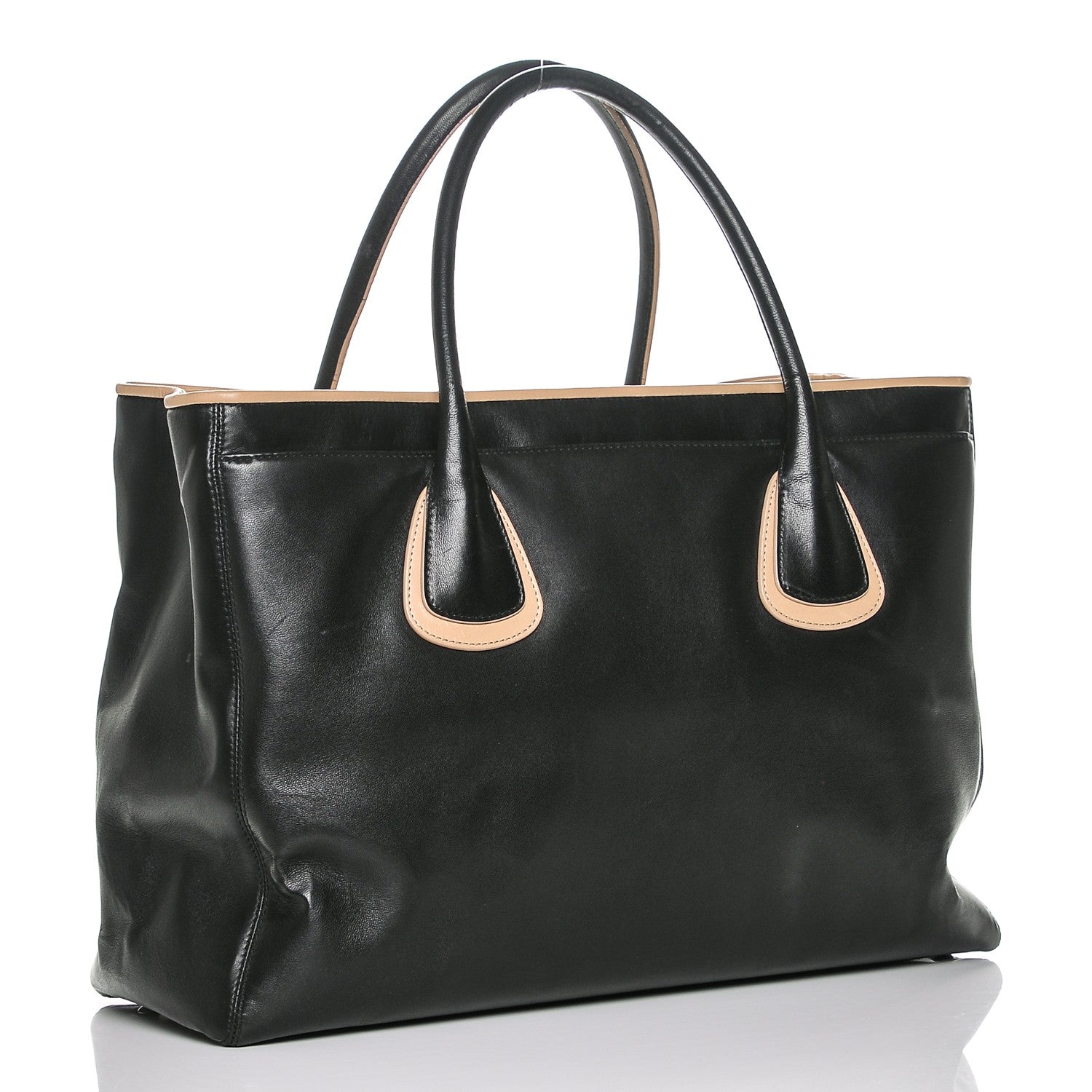 Chanel Lambskin Executive Cerf Shopper Tote Black 3 of 7