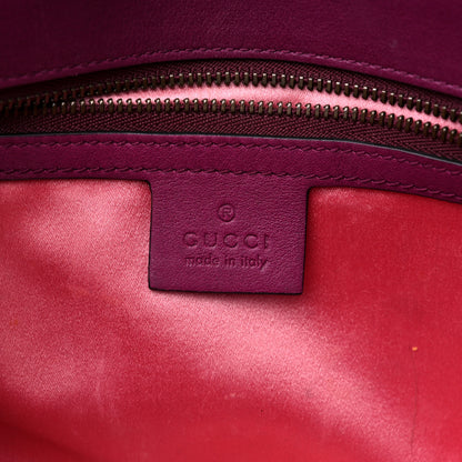 Gucci Velvet Matelasse Small GG Marmont Shoulder Bag Fuchsia Violet Cyclamen 6 of 18