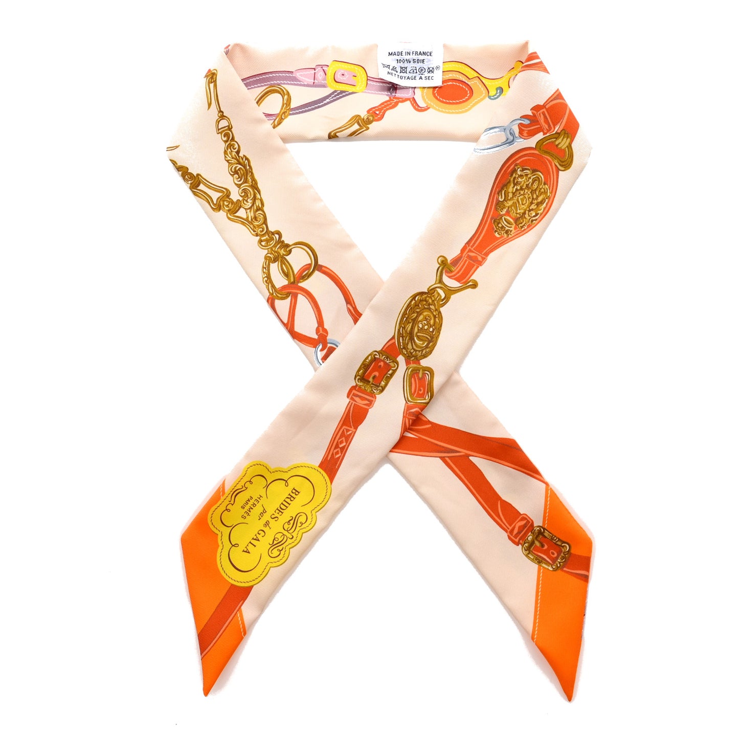 Silk Brides De Gala Twilly Creme Orange Jaune Vif