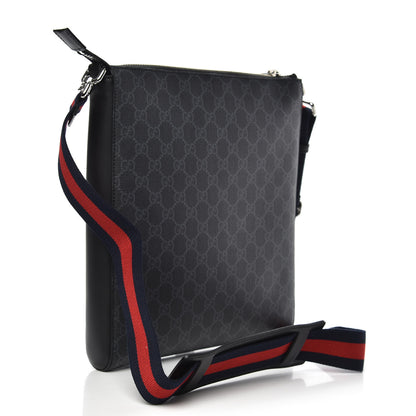 Gucci GG Supreme Monogram Night Courrier Flat Messenger Bag Black Multicolor 2 of 10