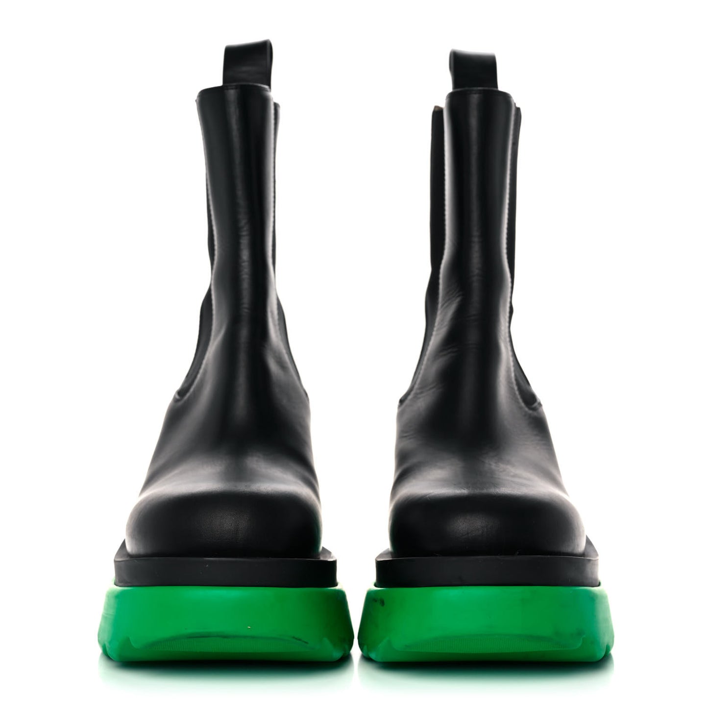 Calfskin The Flash Chelsea Boots 39 Black Grass