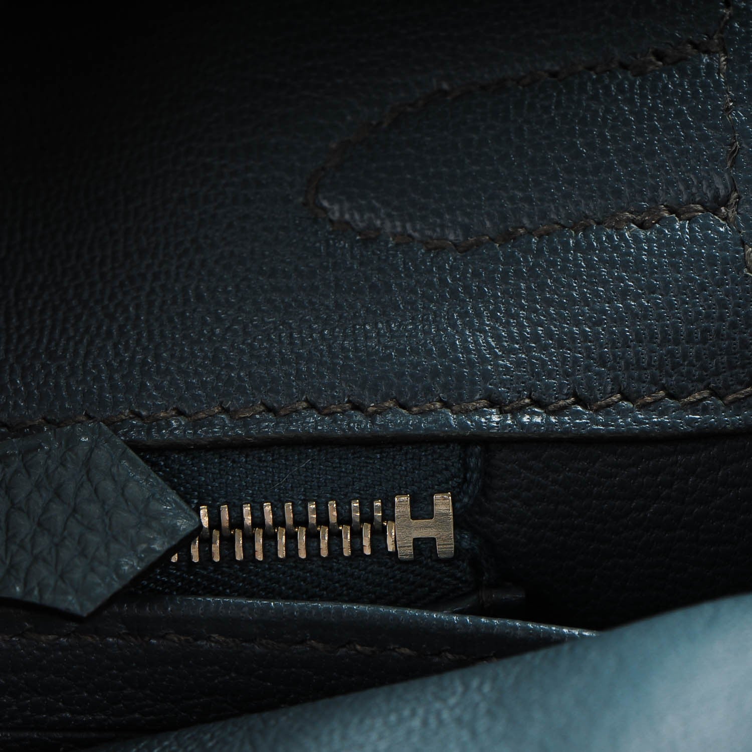 Hermes Taurillon Clemence Birkin 30 Bleu Orage 22 of 26