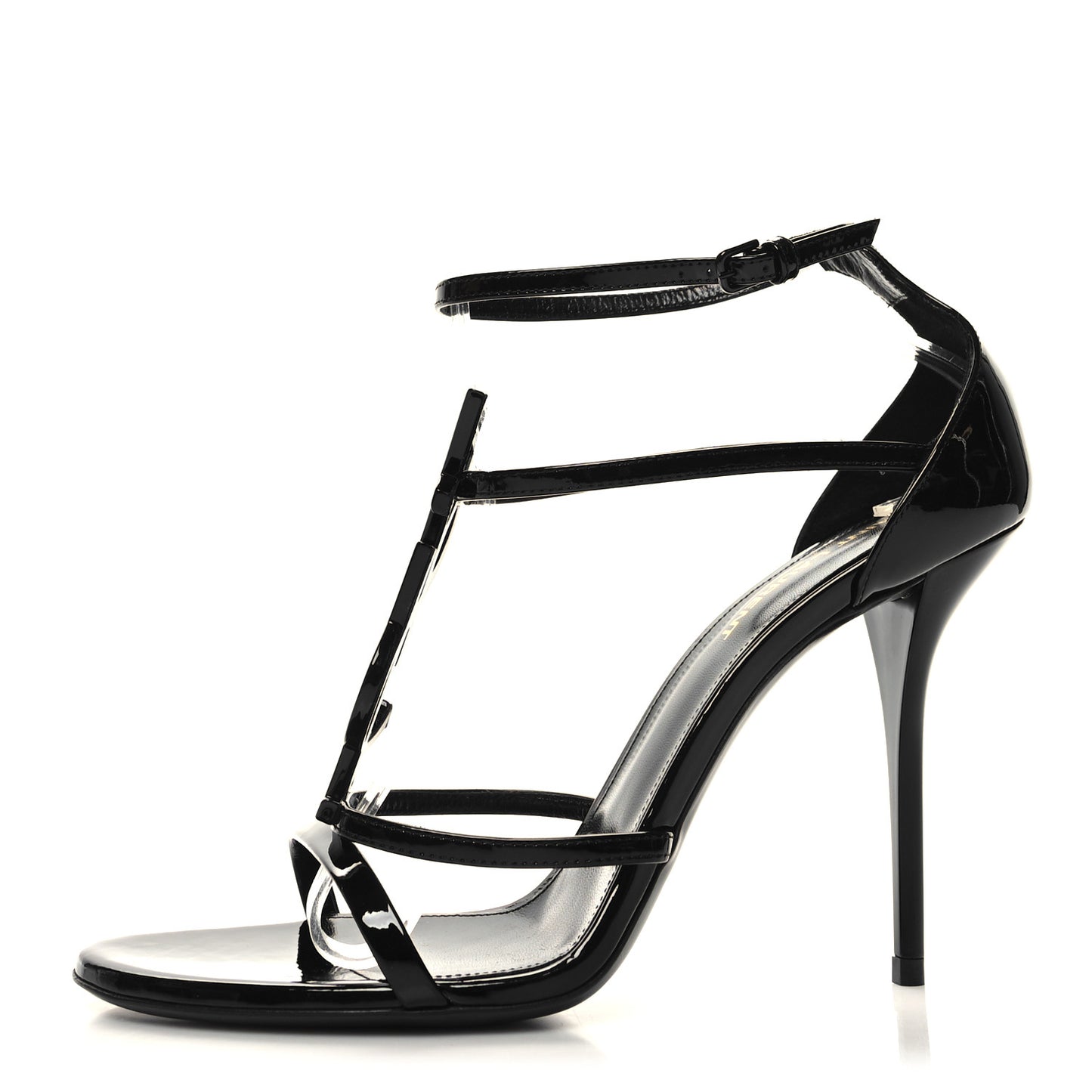Patent Cassandra 100 Ankle Strap Sandals 39.5 Black