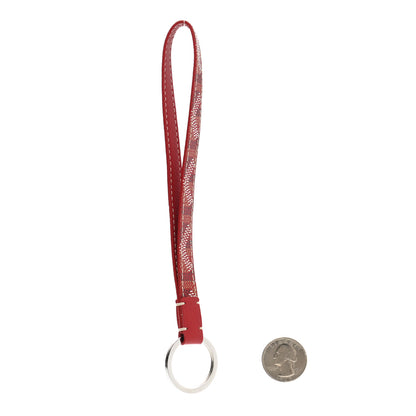 Goyard Goyardine Sesame Key Holder Red 2 of 6
