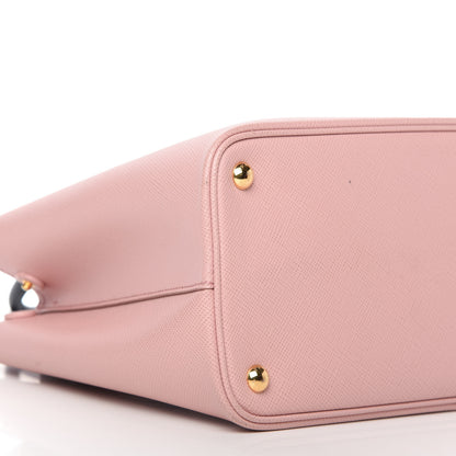 Prada Saffiano Cuir Medium Bi-Color Double Bag Pesco Baltico 9 of 10