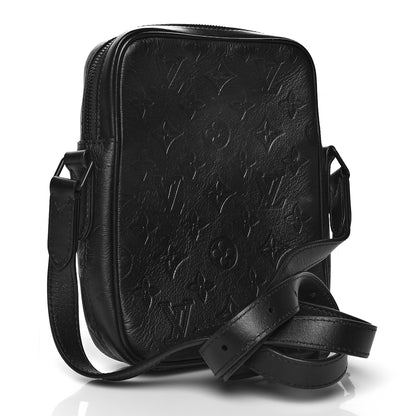Louis Vuitton Calfskin Monogram Shadow Danube PM Black 3 of 9