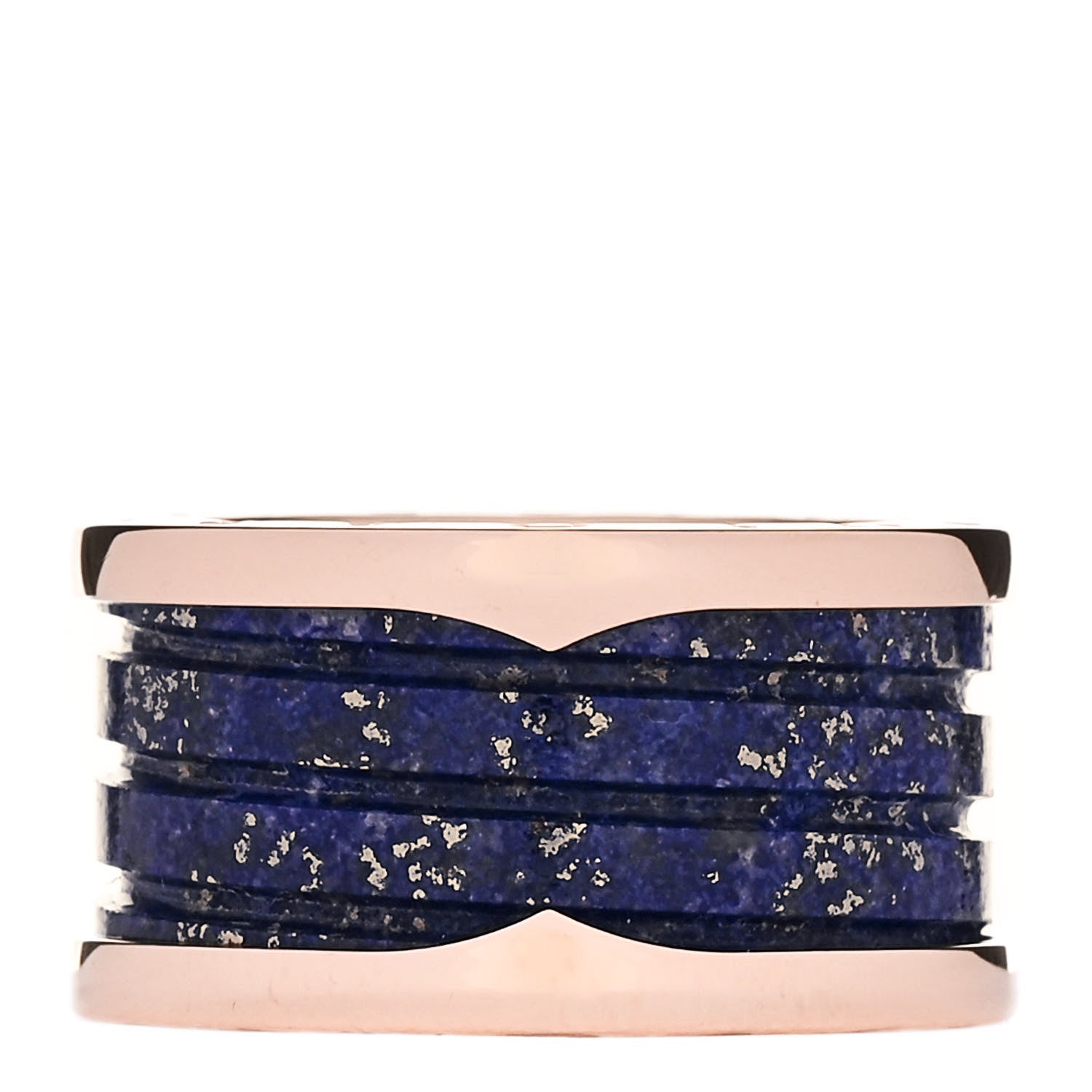 Bulgari 18K Rose Gold Lapis Lazuli B.Zero1 Four-Band Ring 56 7.5 1 of 7