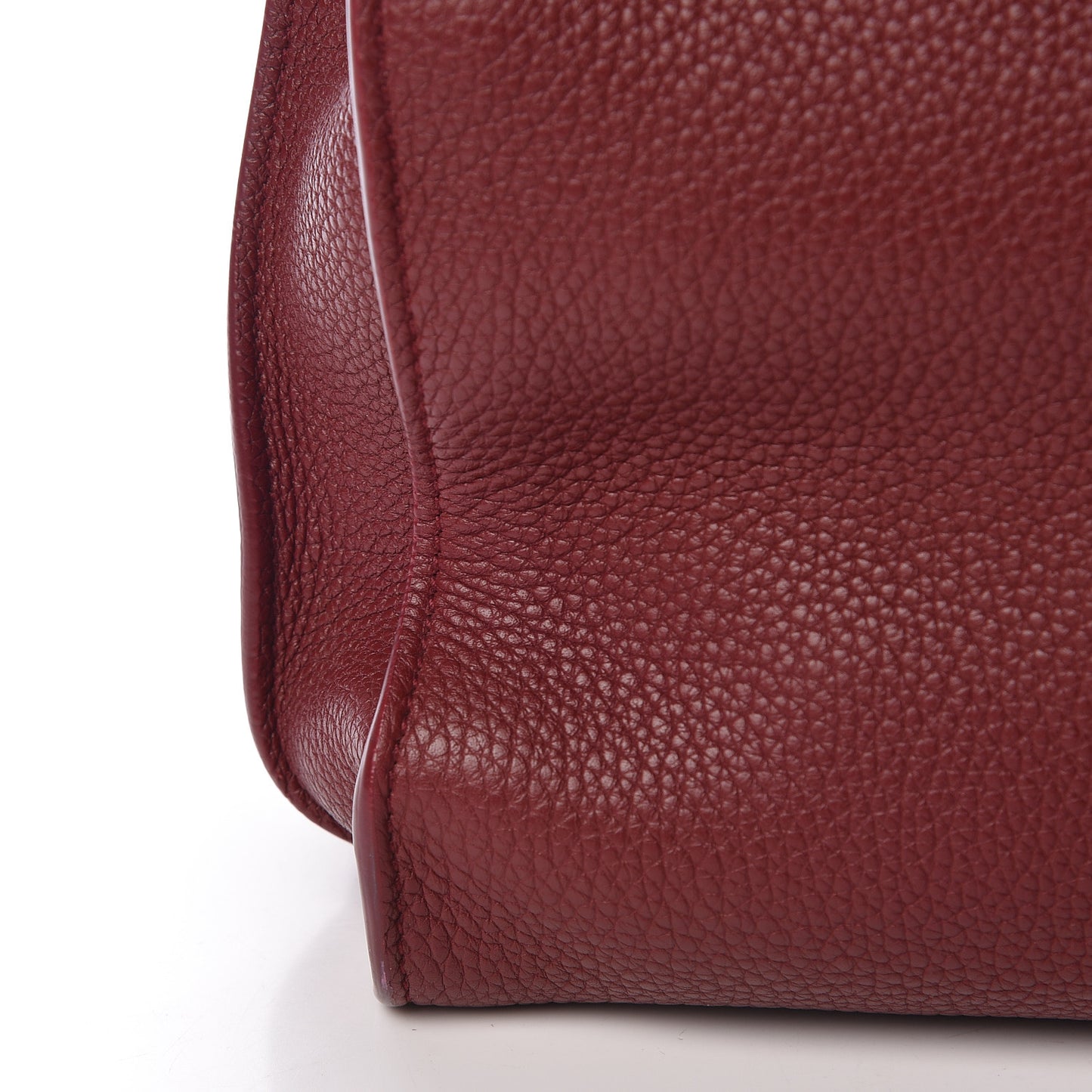 Grained Calfskin Small Supple Sac De Jour Dark Pallisandre