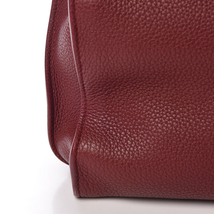 Saint Laurent Grained Calfskin Small Supple Sac De Jour Dark Pallisandre 12 of 15
