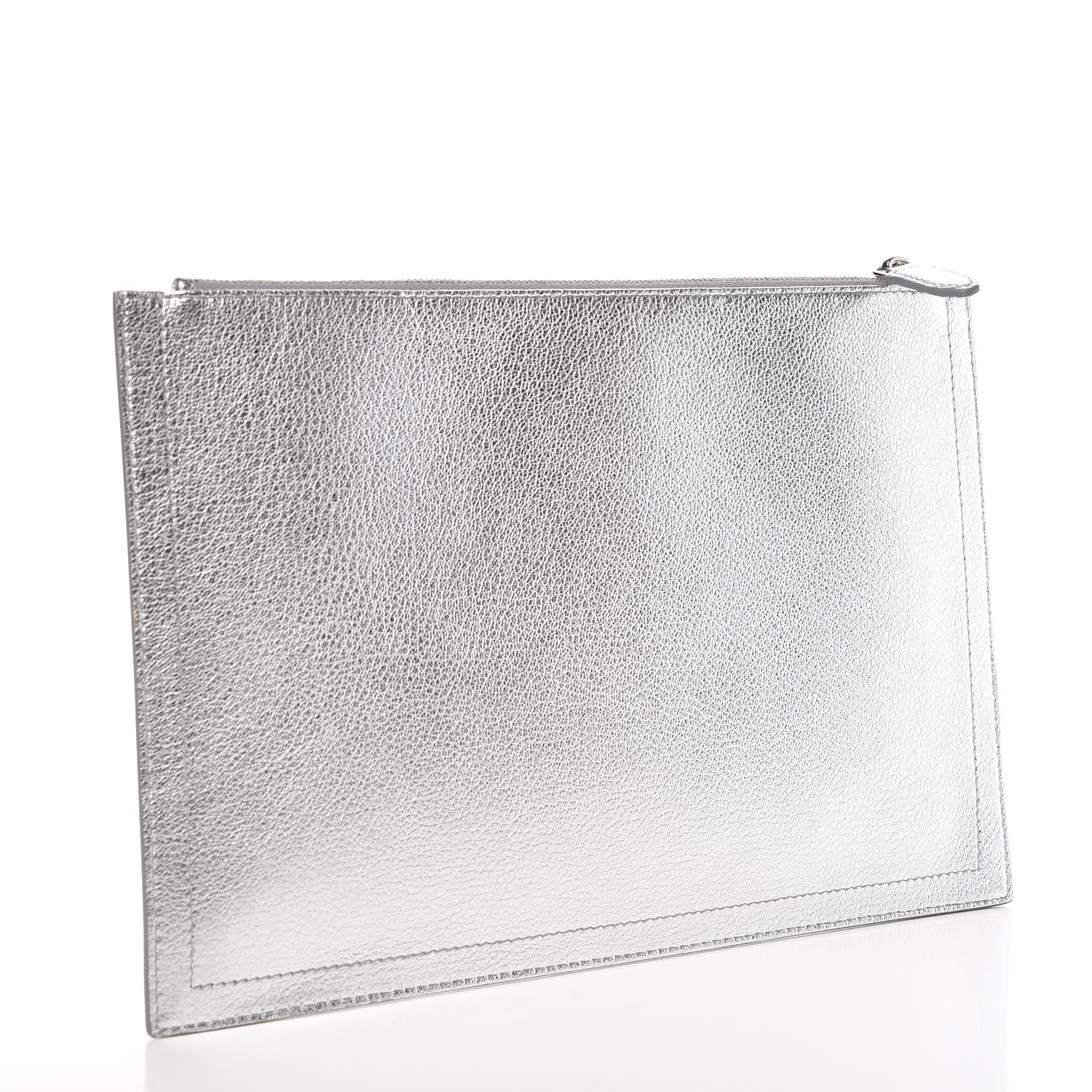 Givenchy Metallic Sugar Goatskin Medium Antigona Pouch Silver 3 of 8