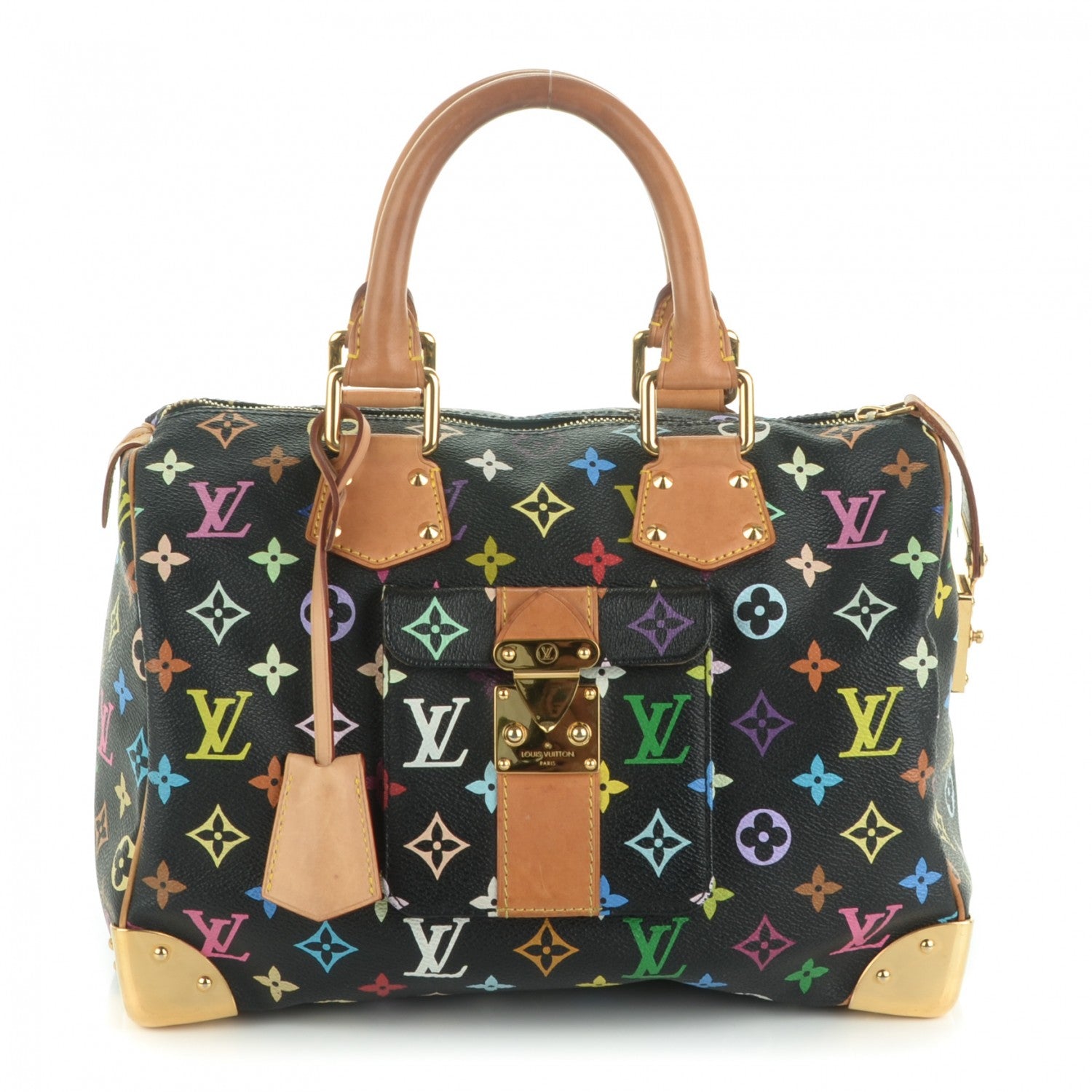 Louis Vuitton Monogram Multicolor Speedy 30 Black 1 of 8