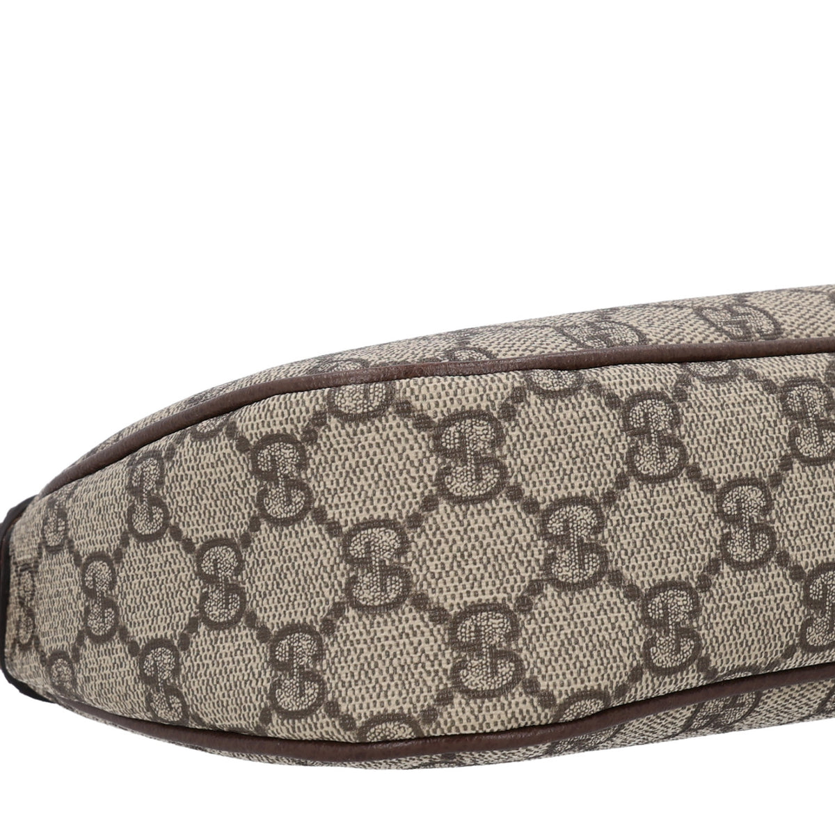 Gucci GG Supreme Monogram Textured Dollar Calfskin Small Ophidia Hobo Beige Ebony New Acero 9 of 10